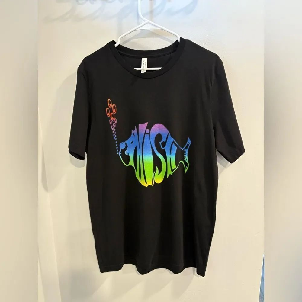 Phish Concert Bella Canvas Black Tee with Vibrant Graphic